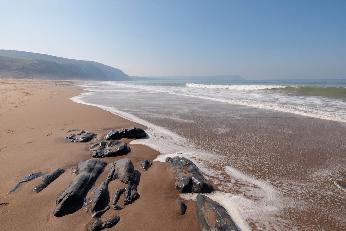 Rocks at Penbryn Beach